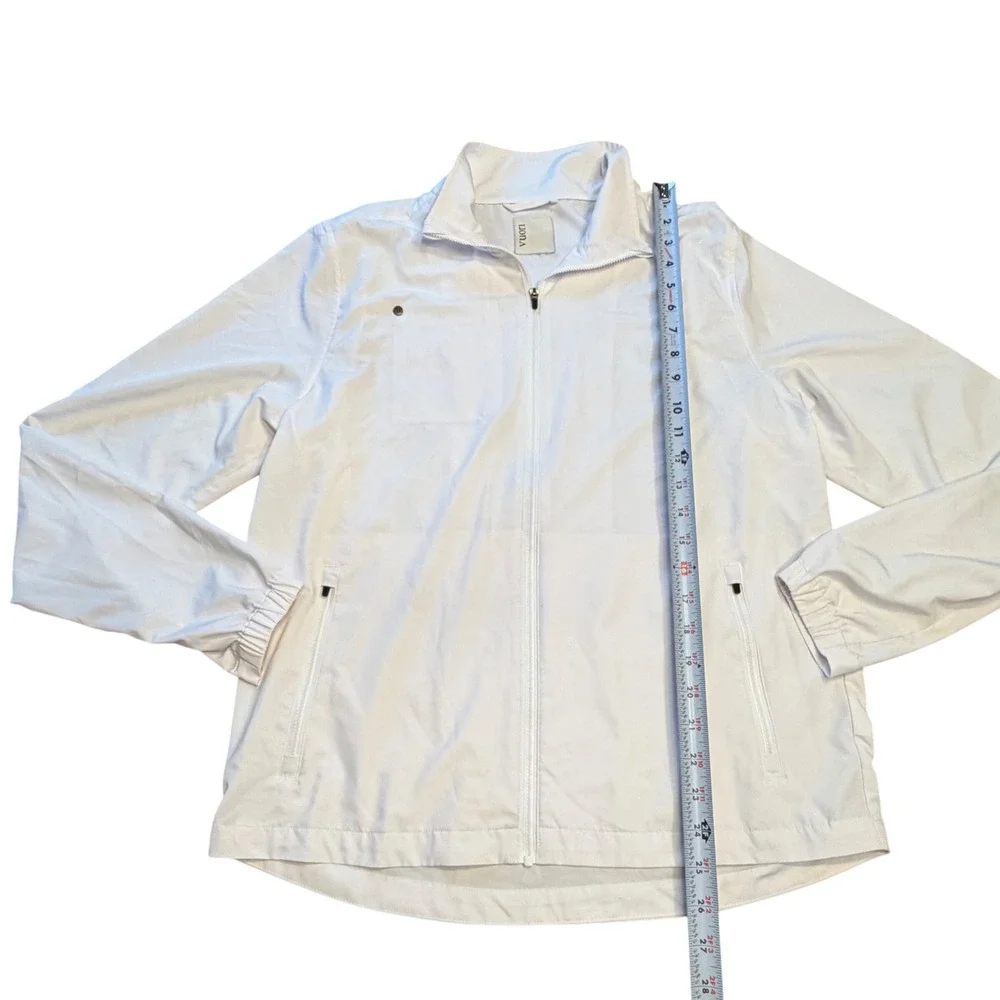 Vuori Venture Track Jacket Men's Size‎ Medium White Full Zip Lightweight